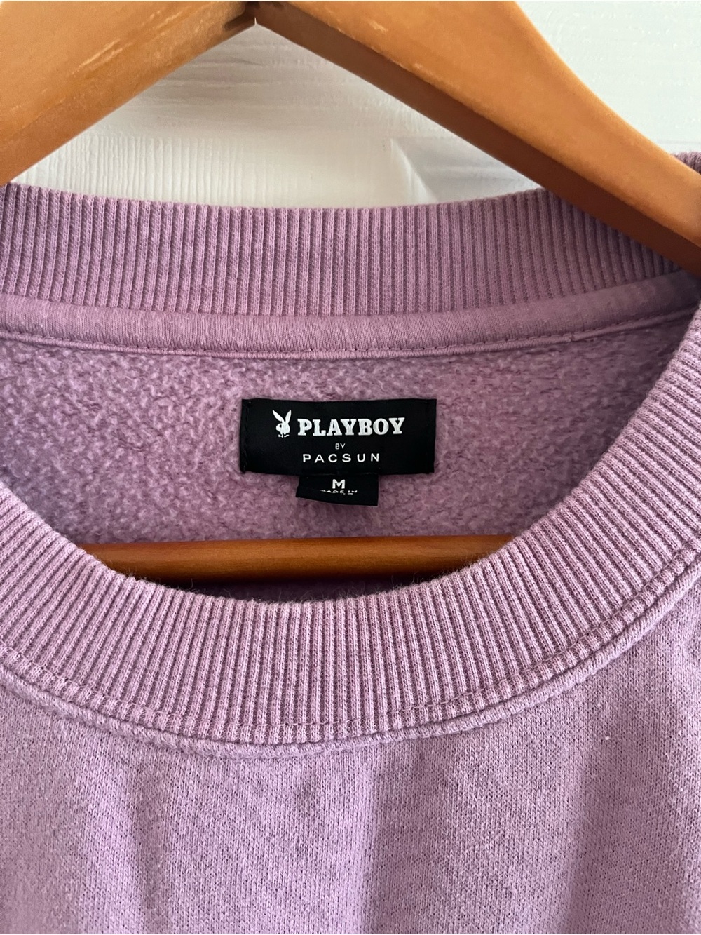 PLAYBOY • Lavender Crewneck Sweatshirt - Picture 2 of 3